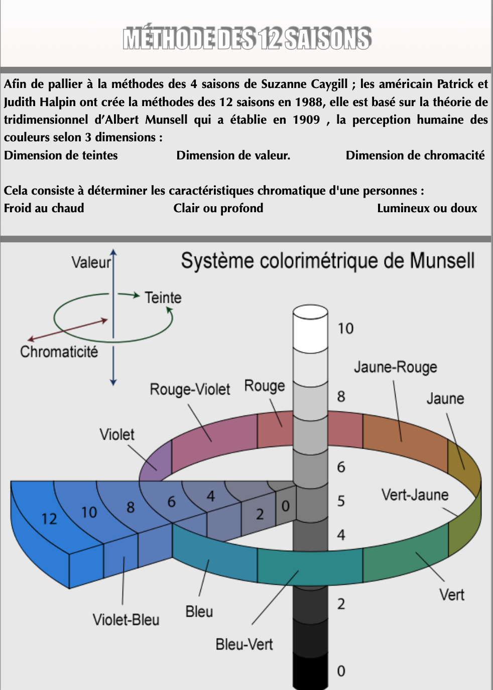 GUIDE COLORIMÉTRIE HIVER