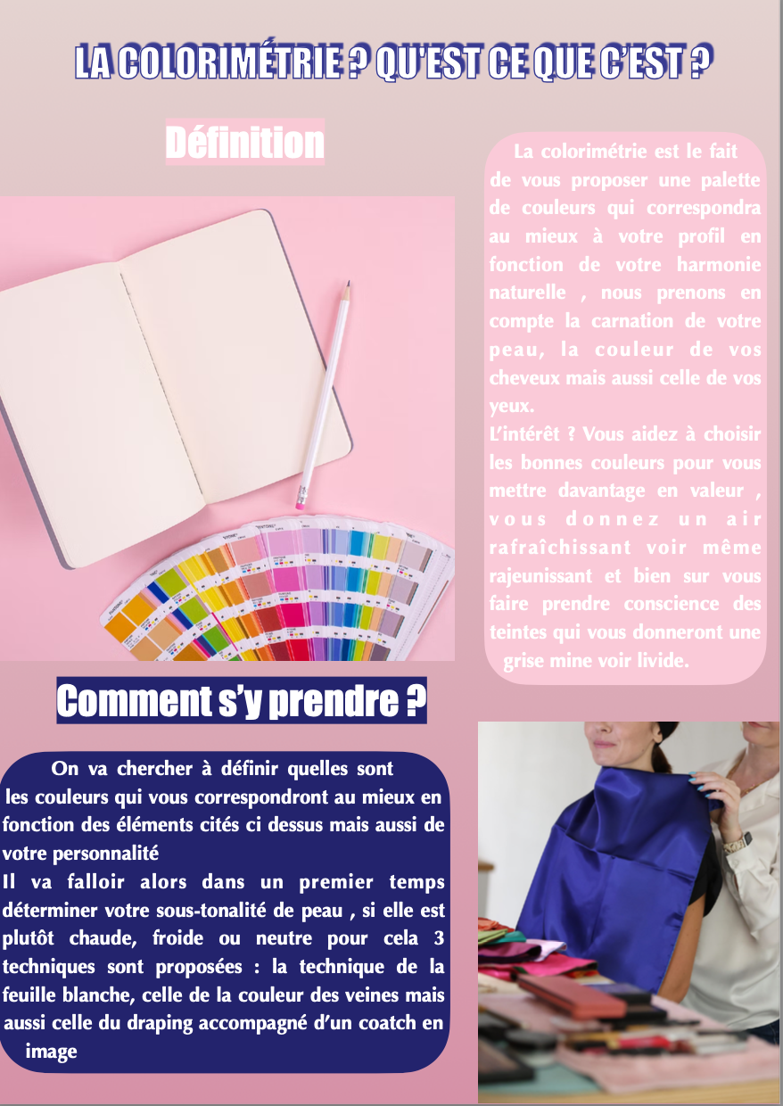 GUIDE COLORIMÉTRIE PRINTEMPS