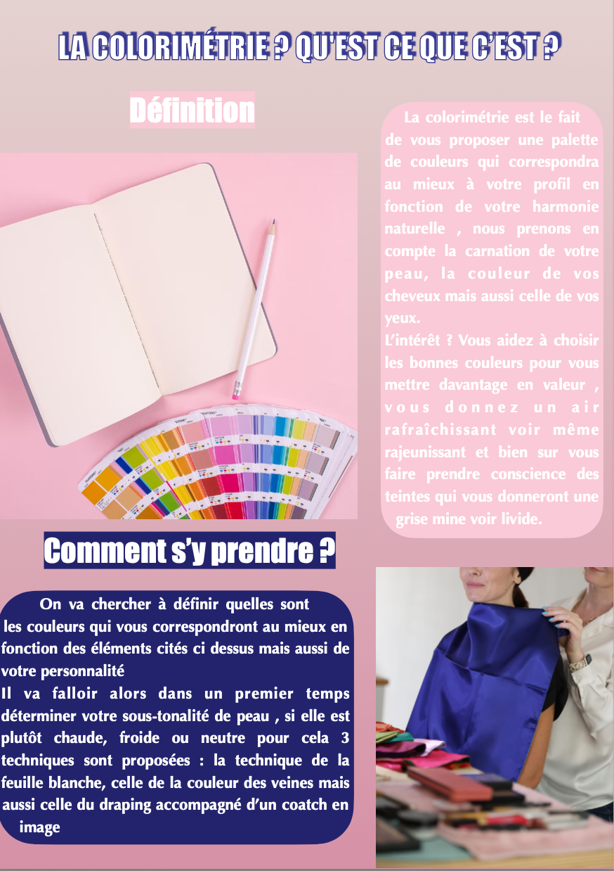 GUIDE COLORIMÉTRIE ÉTÉ